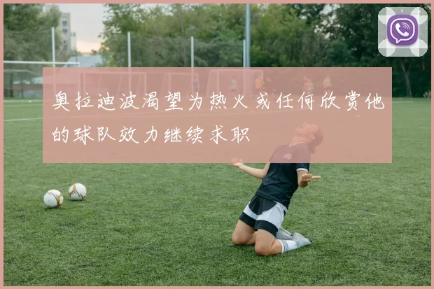 奥拉迪波渴望为热火或任何欣赏他的球队效力继续求职